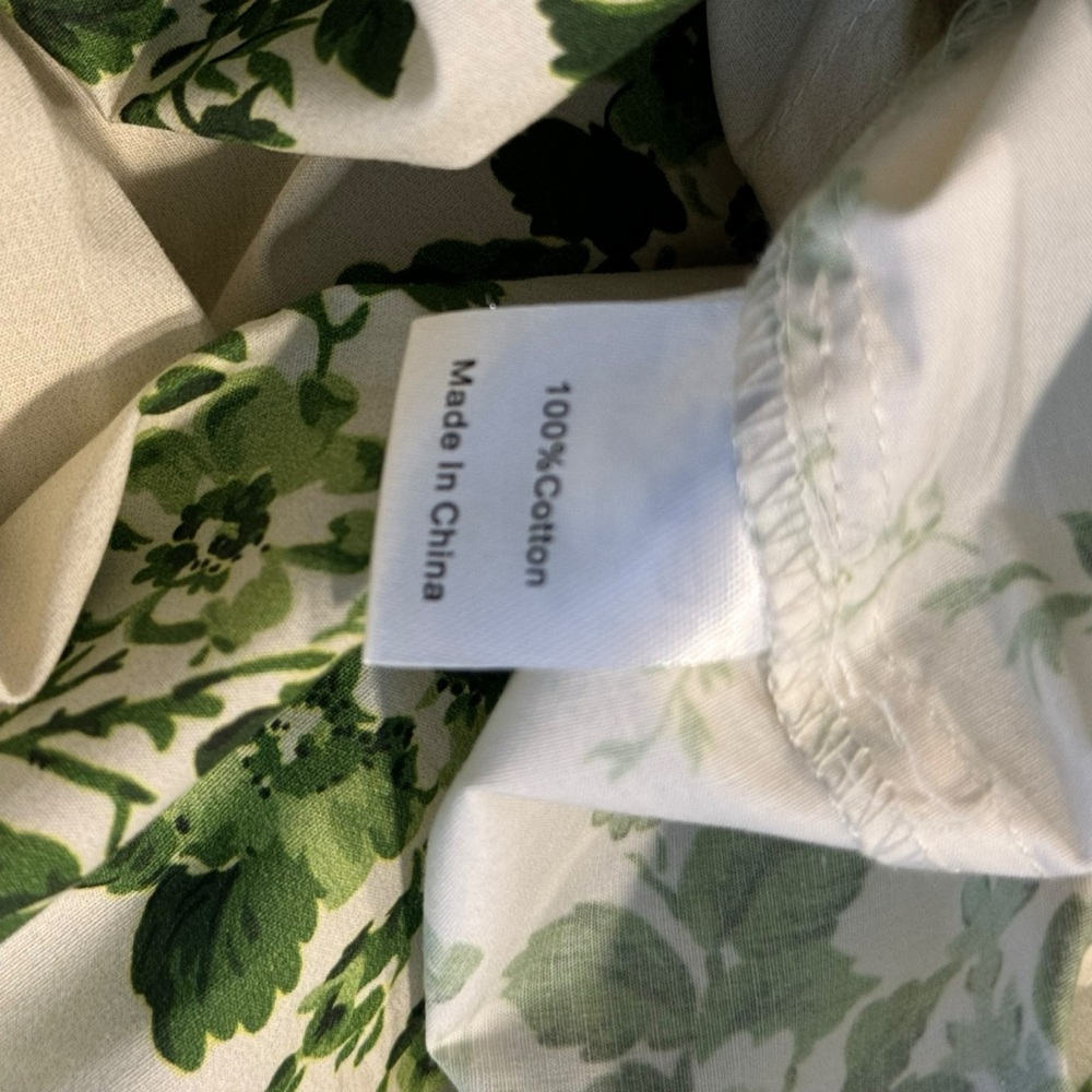 Tuckernuck White Midi Dress with Green Floral Print - Picture 10 of 10